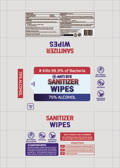 Anti Bye Sanitizer Wipes (Anti Bye Sanitizer Wipes)